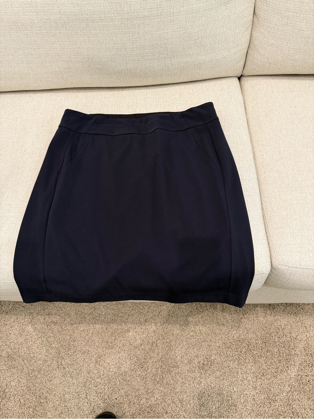 Investments Navy Pencil Skirt - Sleek Straight Silhouette